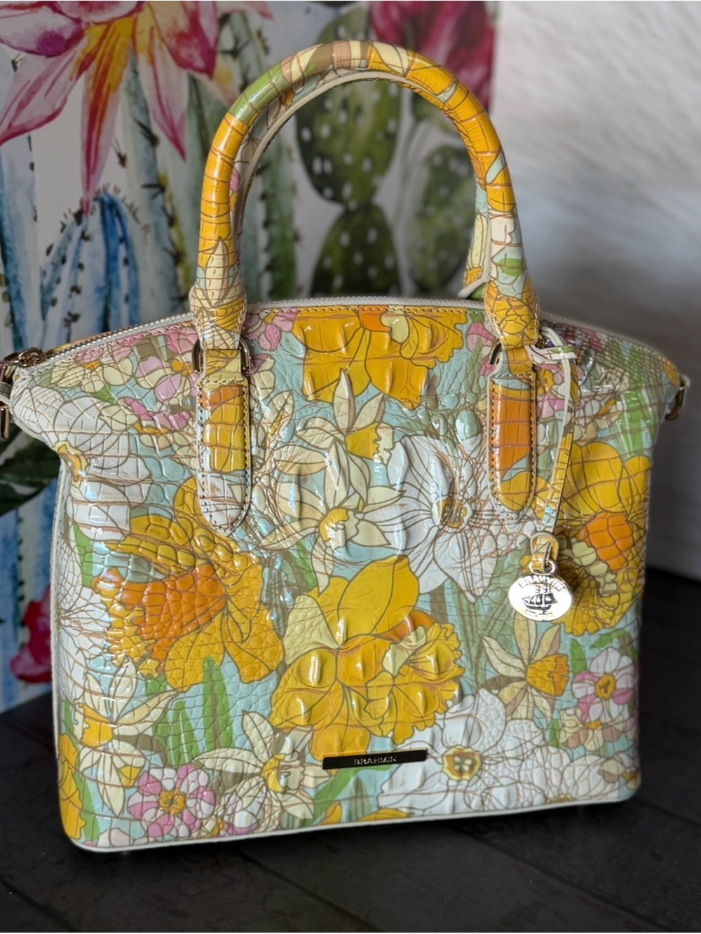 Brahmin DAFFODIL MED DUXBURY NWT Limited Edition FIRM - Picture 9 of 14
